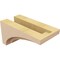Ekena Millwork 5"W x 10"D x 5"H Wide Rivera Rough Cedar Woodgrain TimberThane Corbel, Primed Tan CORUR05X10X05RIVRCPR - alternate 6